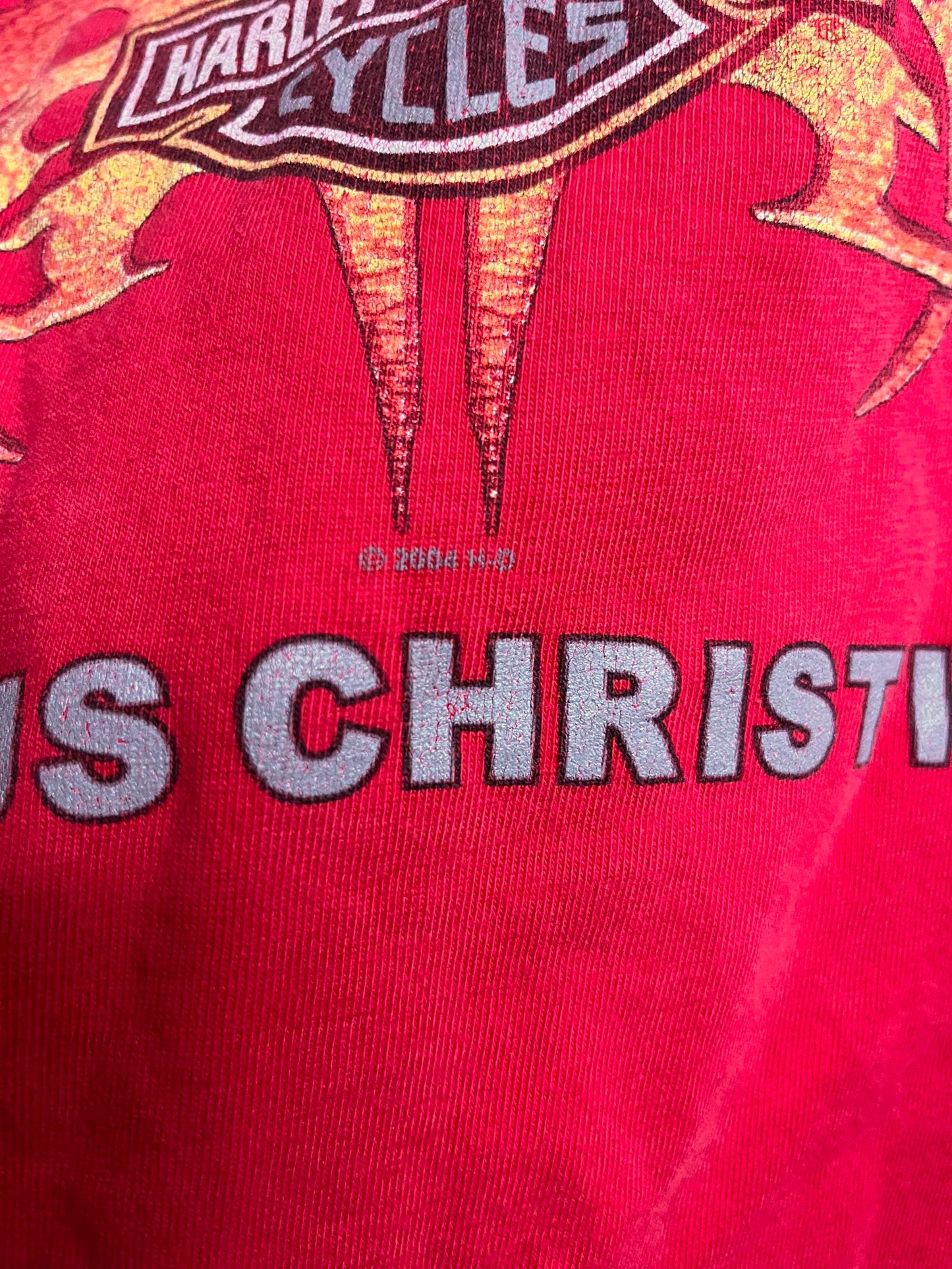 Y2K Harley Davidson T-shirt Corpus Christi Texas Y2K Tee -L