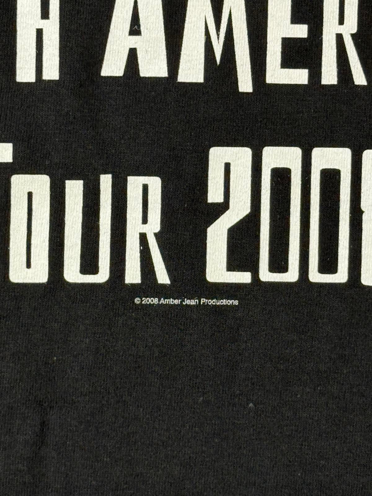 Neil Young T-shirt 2008 Tour North American Black Tee - L