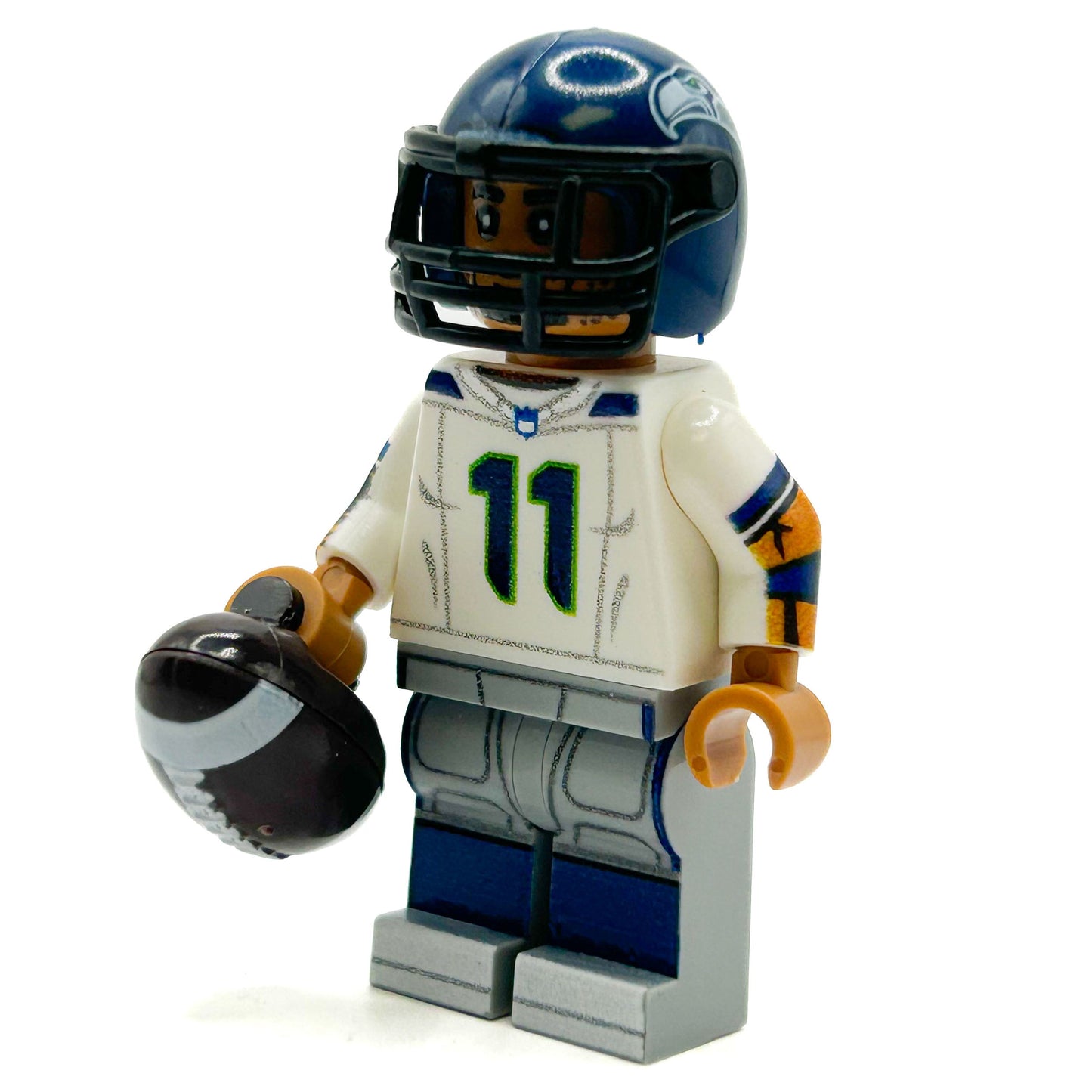 #11 WR Seattle Football Player Minifig