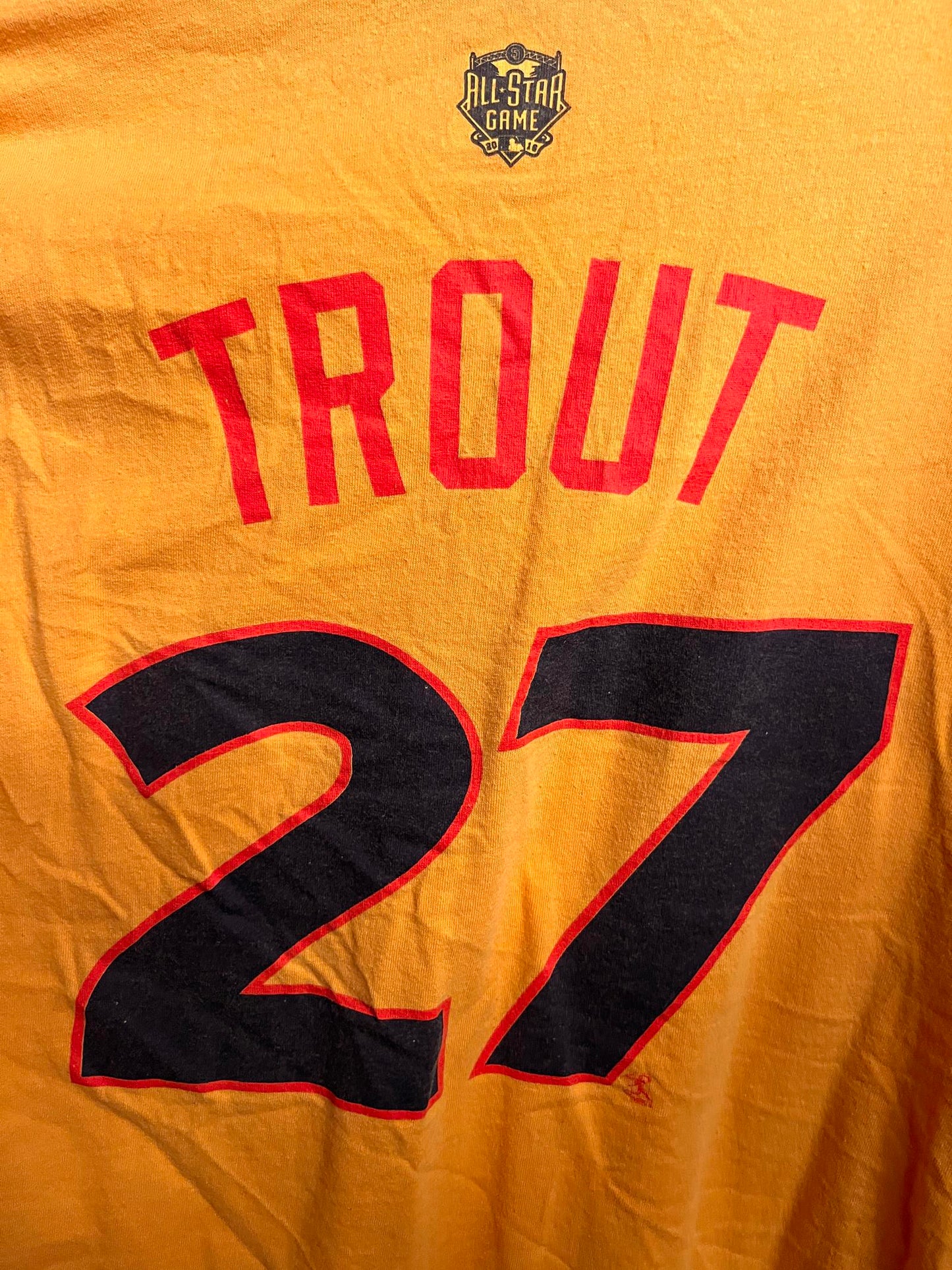 Majestic Mike Trout T-shirt Jersey 2016 All Star Game Tee L