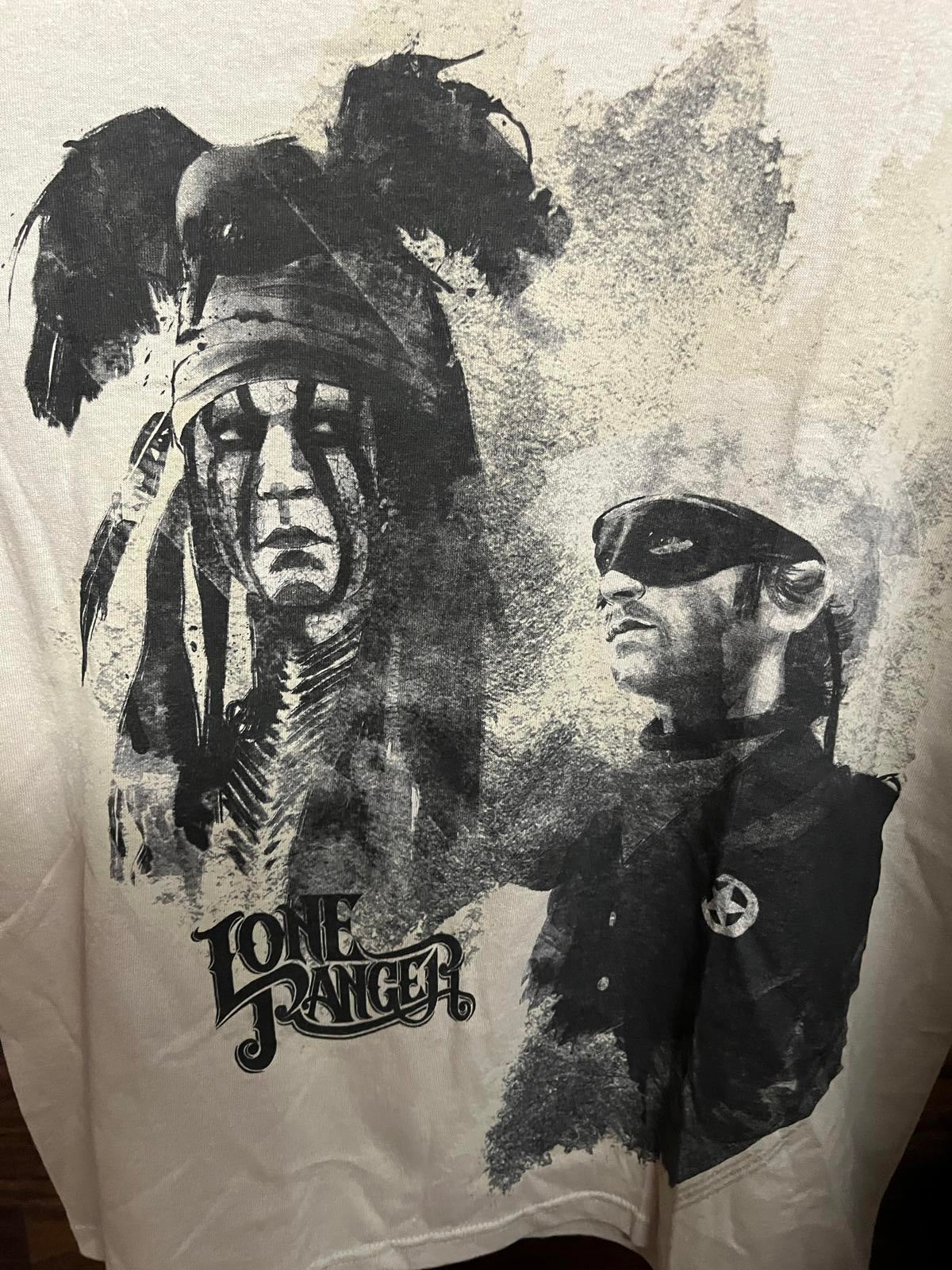 Promo Lone Ranger Movie T-shirt - 2013 Johnny Depp Armie -M