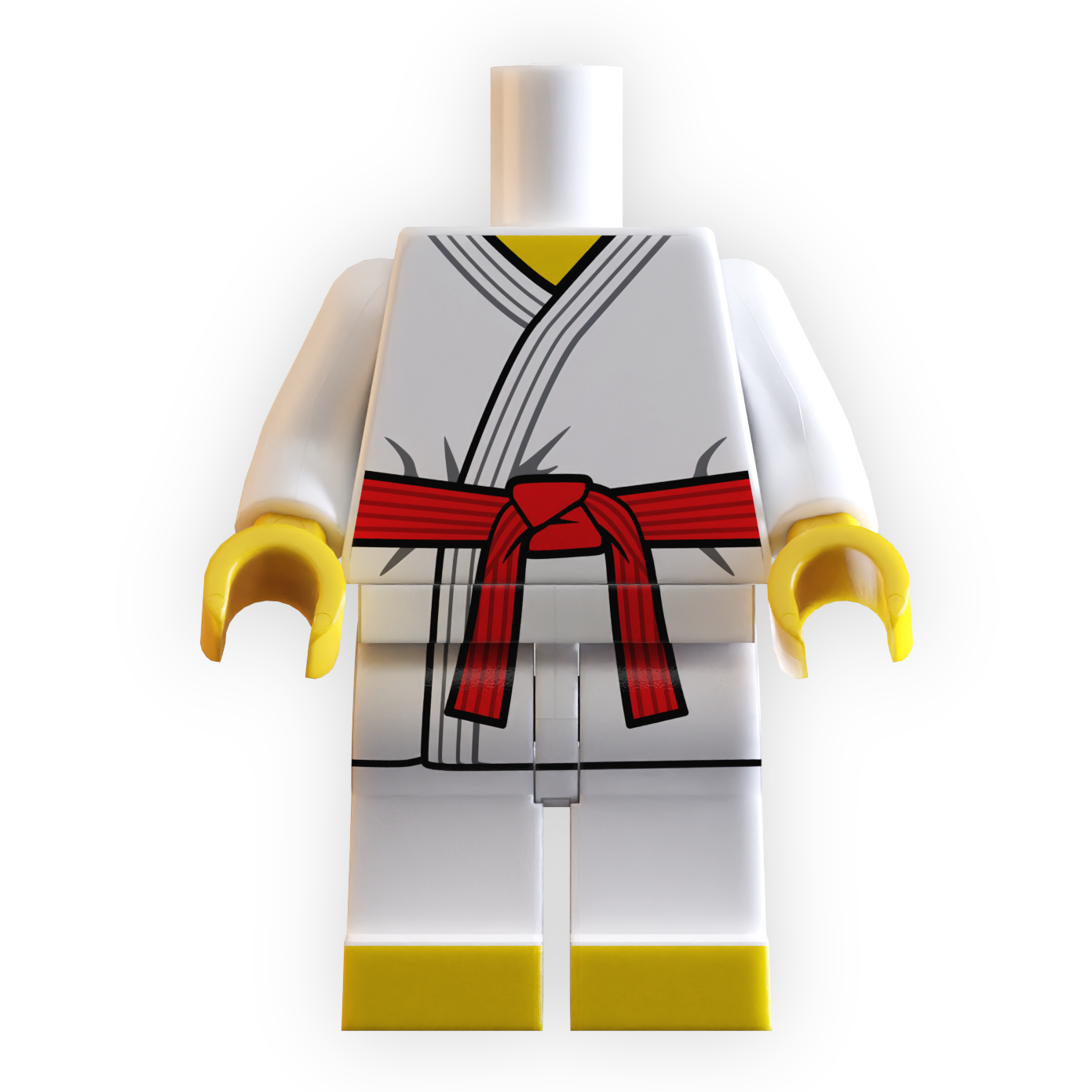 Red Belt Karate Minifig Body