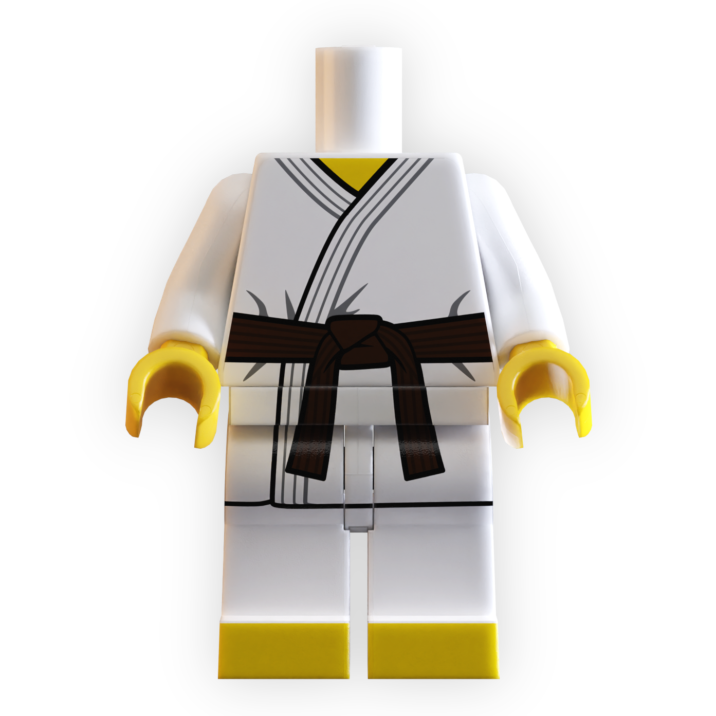 Brown Belt Karate Minifig Body