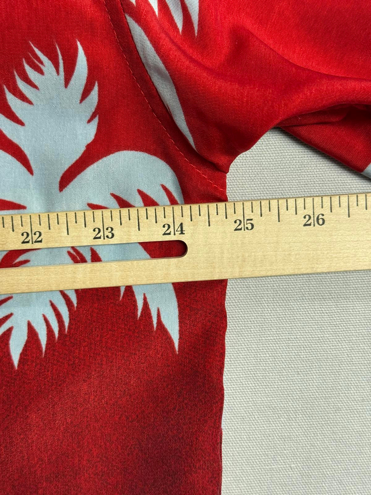 Mens Hawaiian Shirt Plumeria Floewrs Reservoir - L