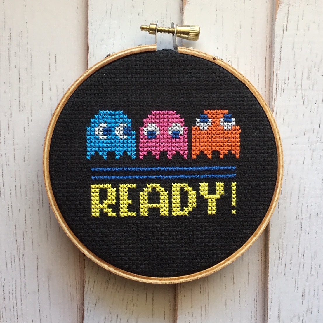 READY! Game Counted Cross Stitch DIY KIT Beginner