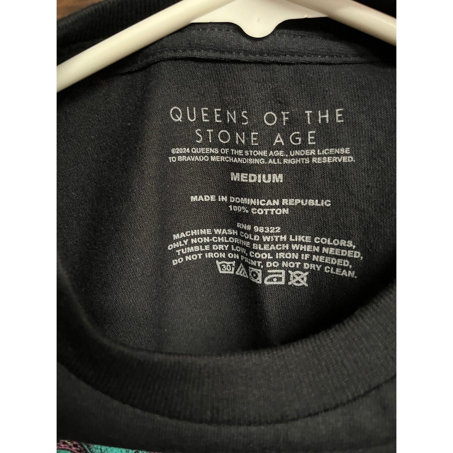 Queens of the Stone Age Mens T-shirt - Snake & Dagger Blacklight Licensed / New