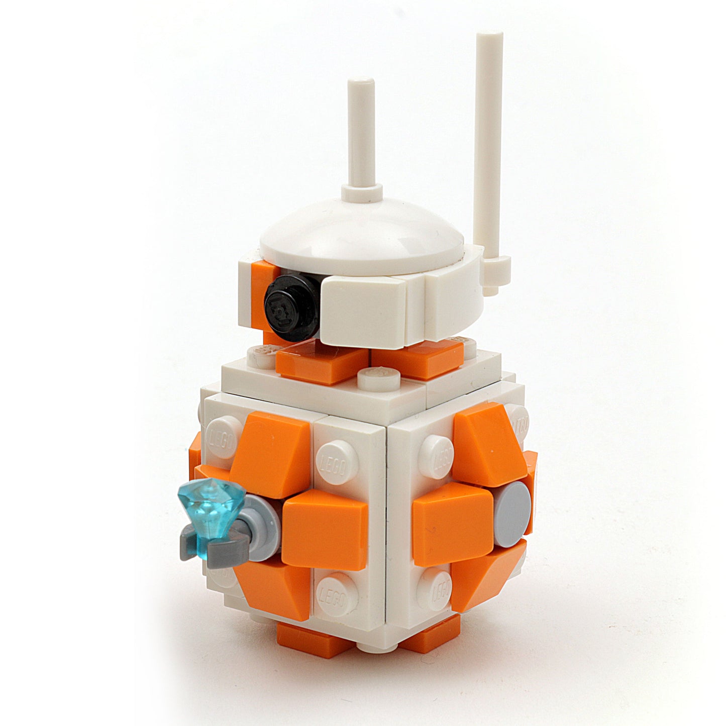 BB-8 Figure made using LEGO parts - B3 Customs