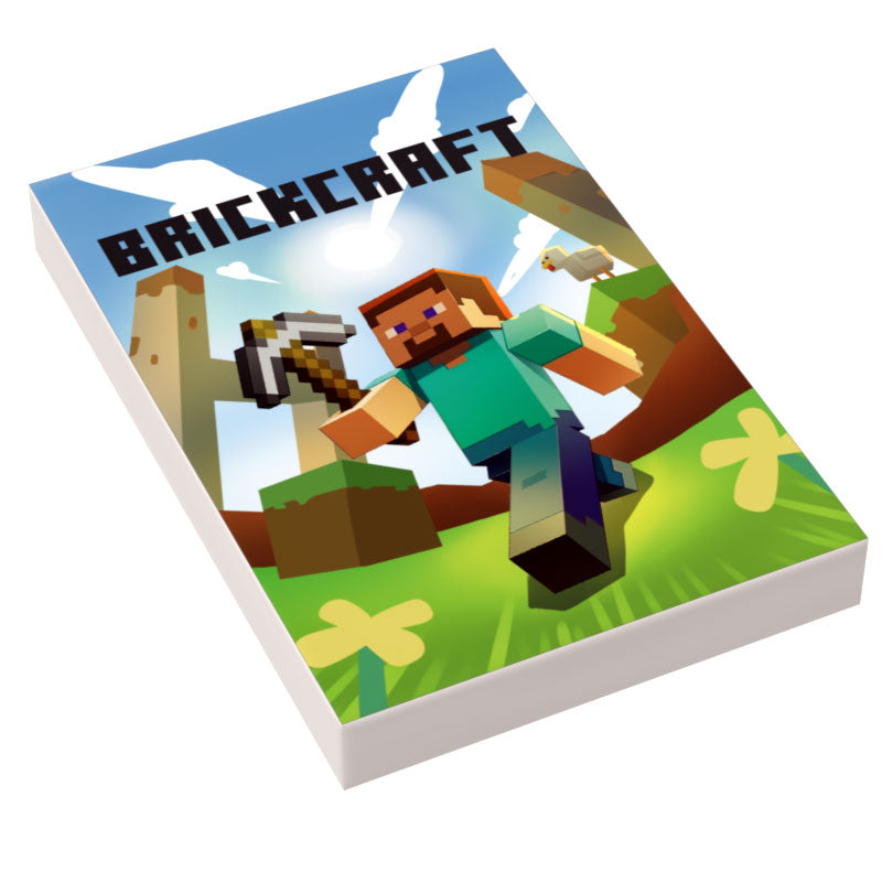 Brickcraft Video Game Cover (2x3 Tile) - B3 Customs