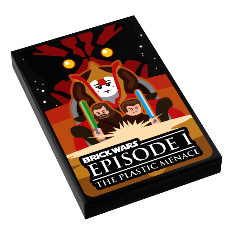Brick Wars: The Plastic Menace (EP. 1) Movie Tile Cover (2x3 Tile)
