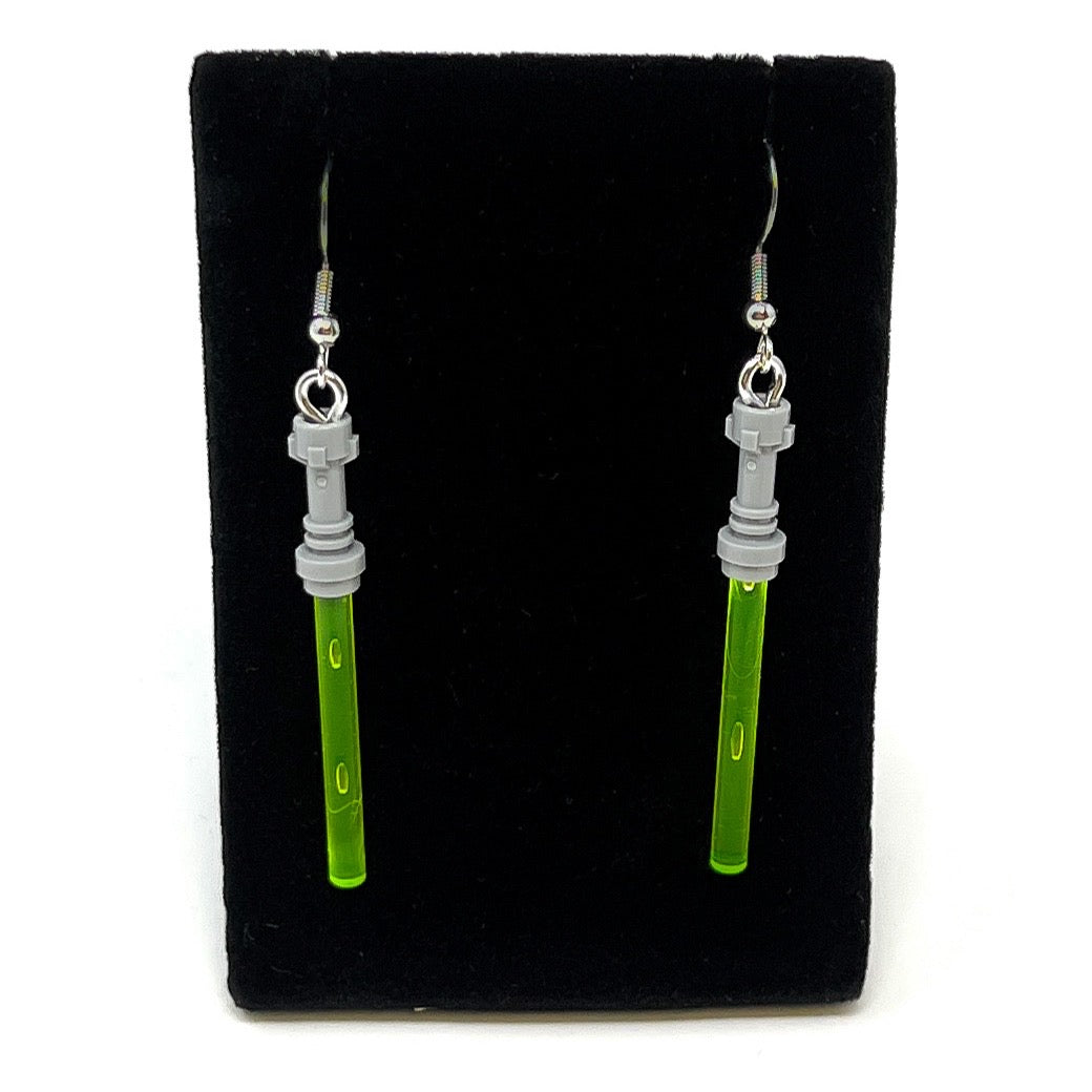 Lightsaber (Star Wars) Earrings made from LEGO Bricks - B3 Customs