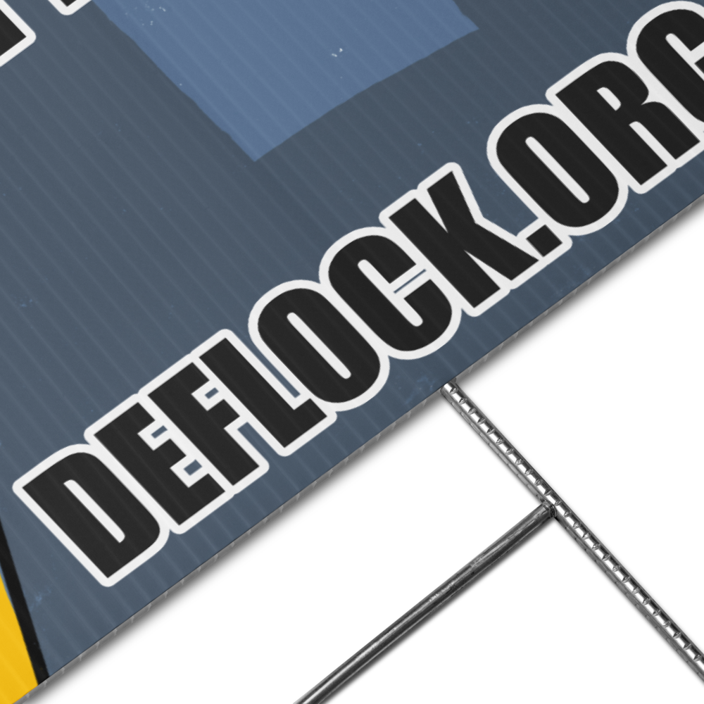 Your Day, Their Data - deflock.me Yard sign
