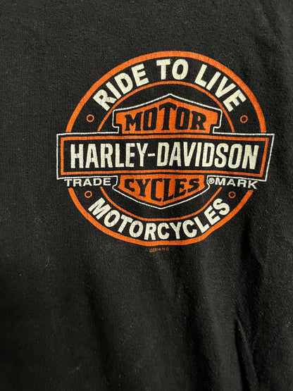 Harley Davidson Ride to Live T-shirt - Powder Keg Shirt L