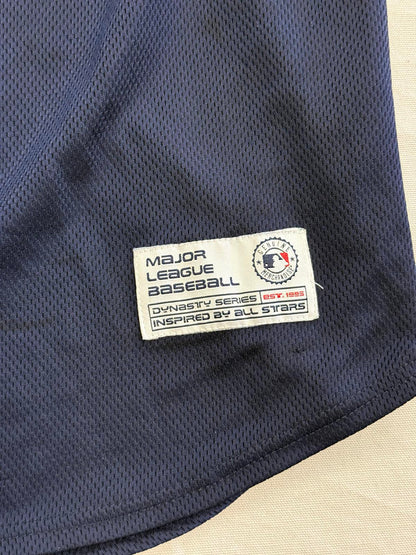 VTG Red Sox Jersey Navy Blue Dynasty 90s XL