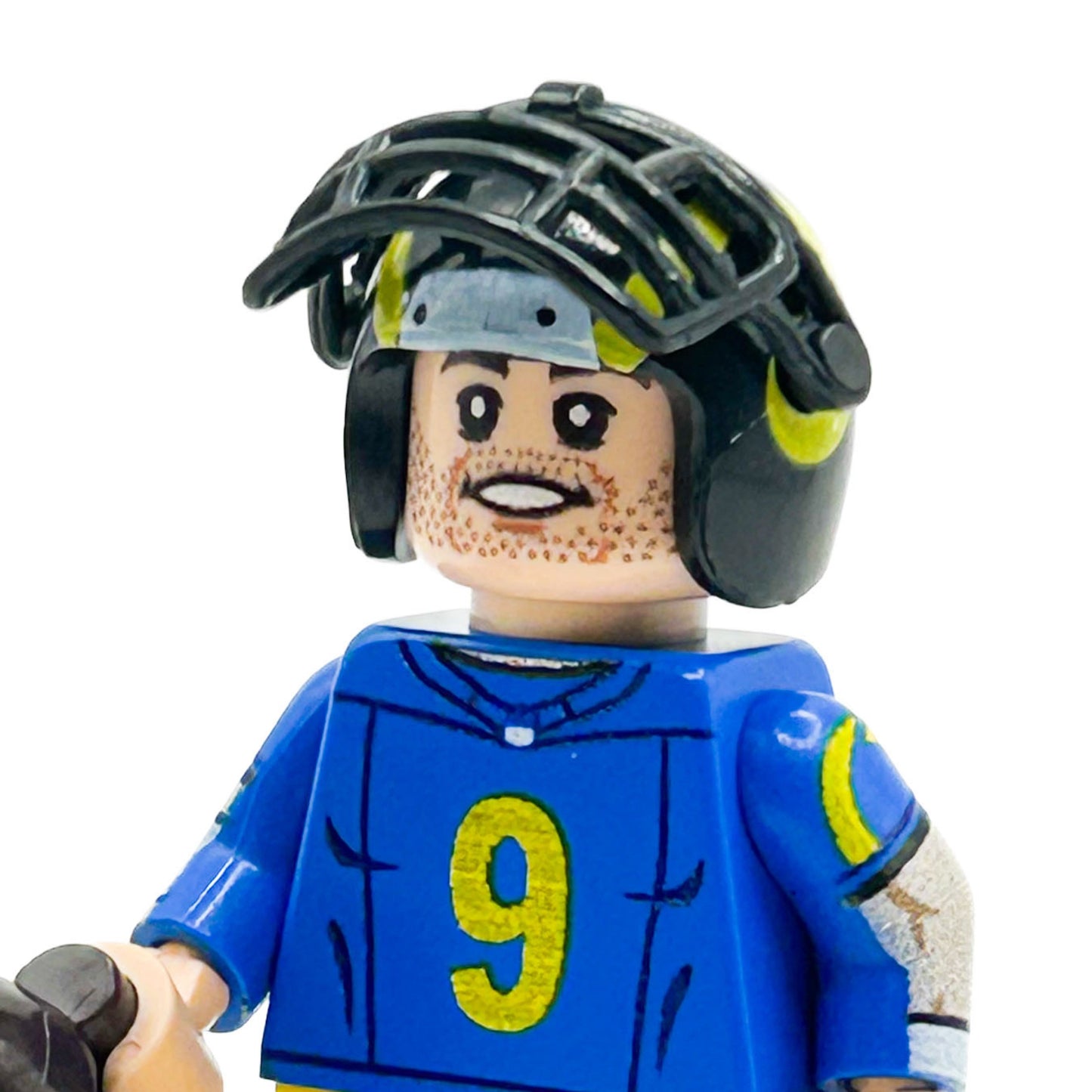 #9 QB LA Football Player Minifig
