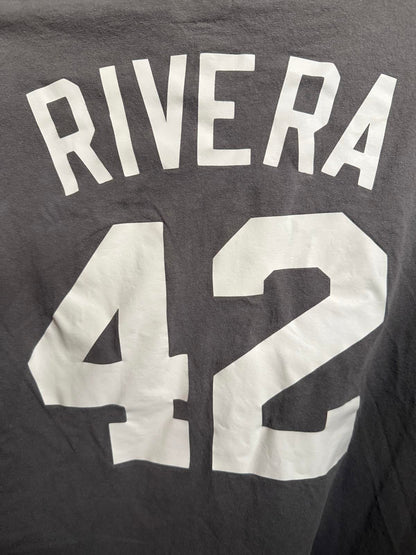 VTG NY Yankees T-shirt Jersey Mariano Rivera 42 Majestic L