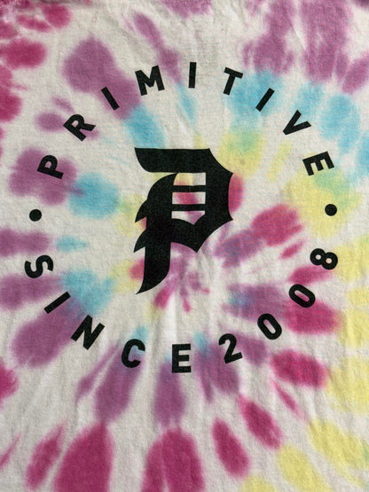 Primitive Skateboard Tee - Primitive Tie Dye Tee - M