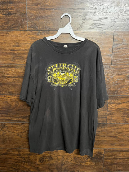 Faded Sturgis Biker Tshirt South Dakota Black Hills Rally XL