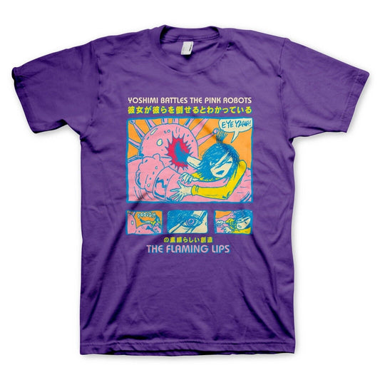 The Flaming Lips Mens T-shirt -Yoshimi Battles the Pink Robots - NEW