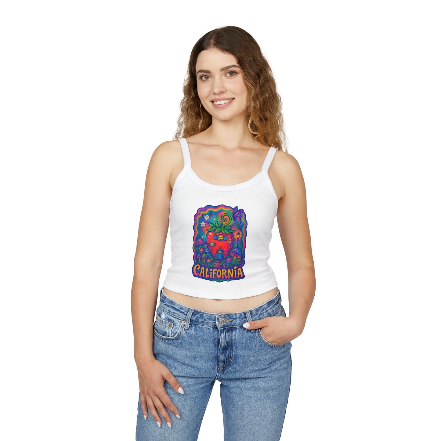 California Strawberry Cottage Tank