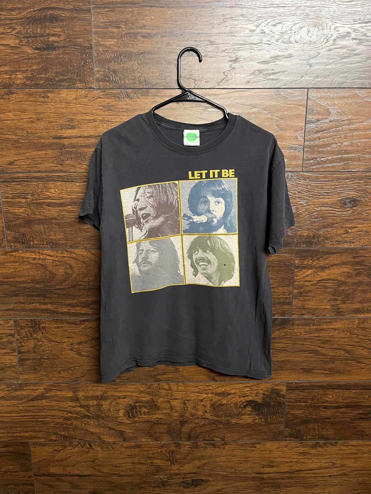 VTG T-shirt The Beatles Let It Be Squares Tee - Apple Tag M