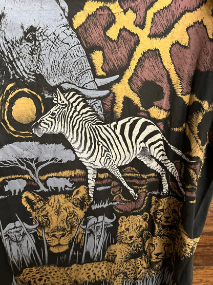VTG Nature AOP Tee - African Safari Harleyquin T-shirt XL