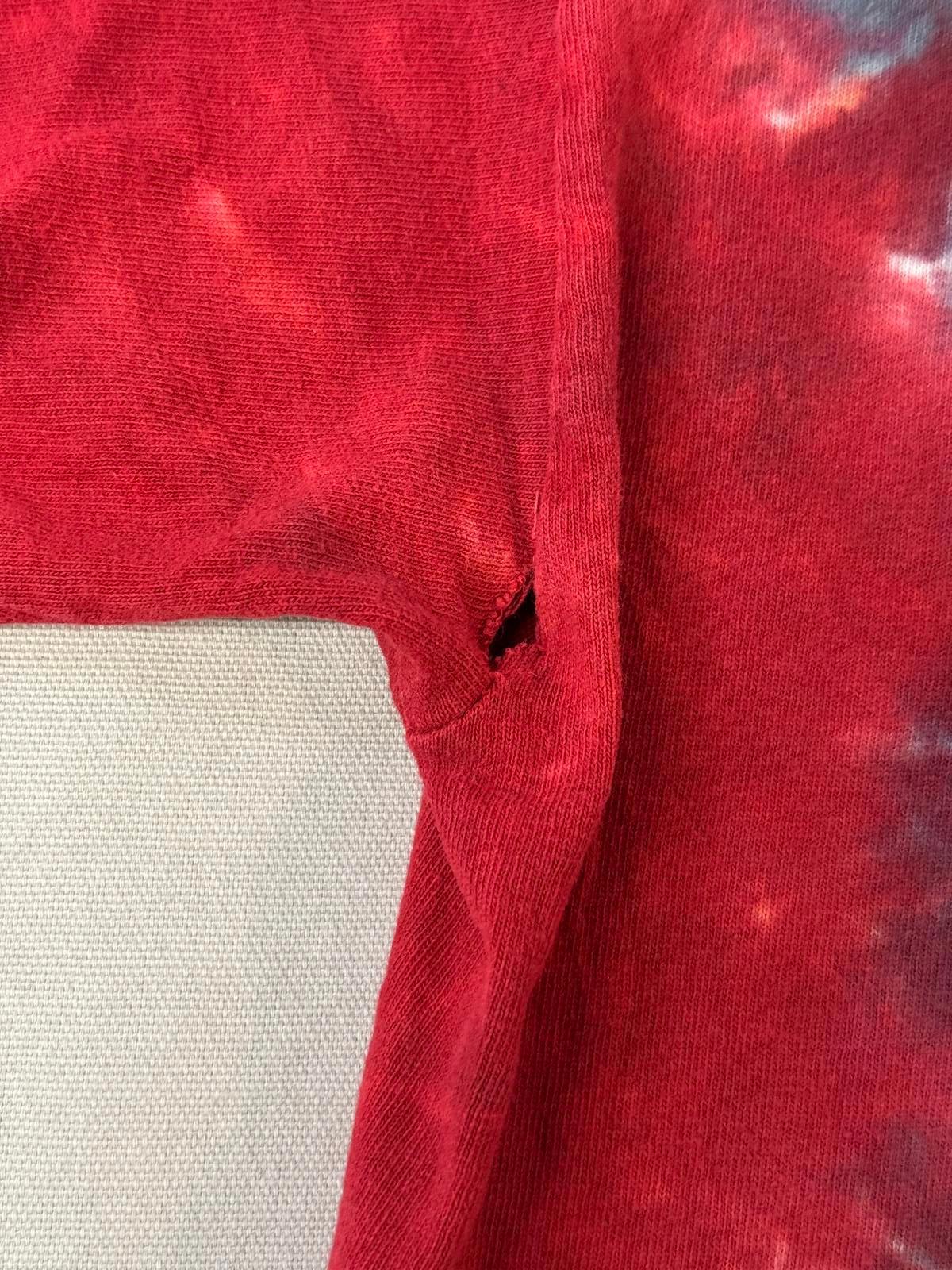 Y2K Faded Led Zeppelin Tie Dye T-shirt Zoso Blimp Album -L