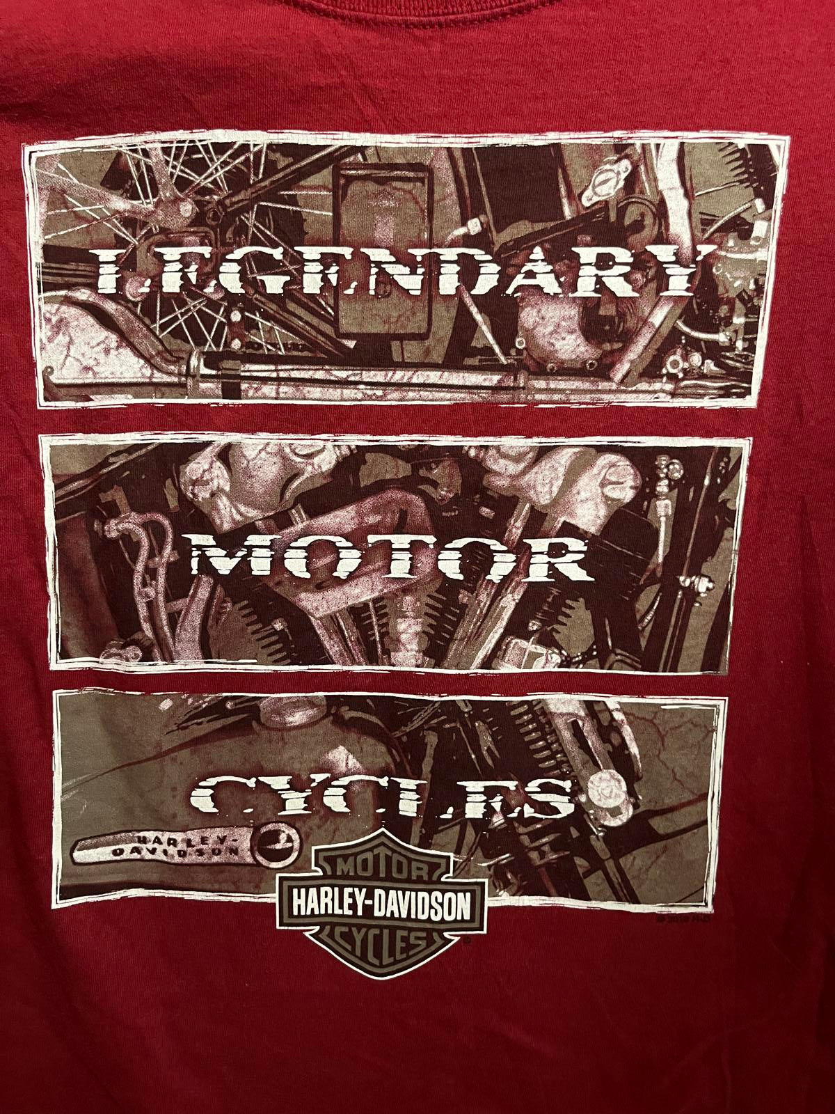Las Vegas Harley Davidson T-shirt Red Rock Tee - L
