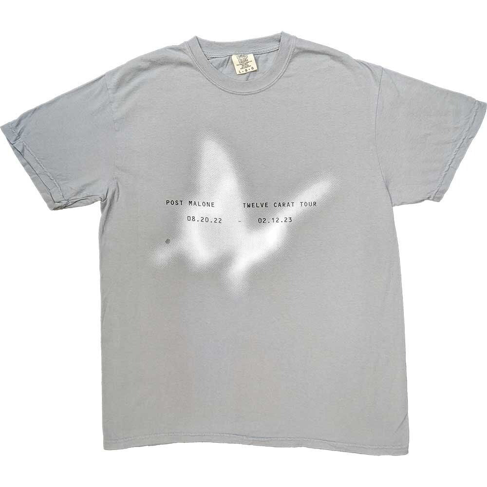 Post Malone Tour Mens T-shirt- Twelve Carat Tour 2022/2023 Butterfly Post Malone