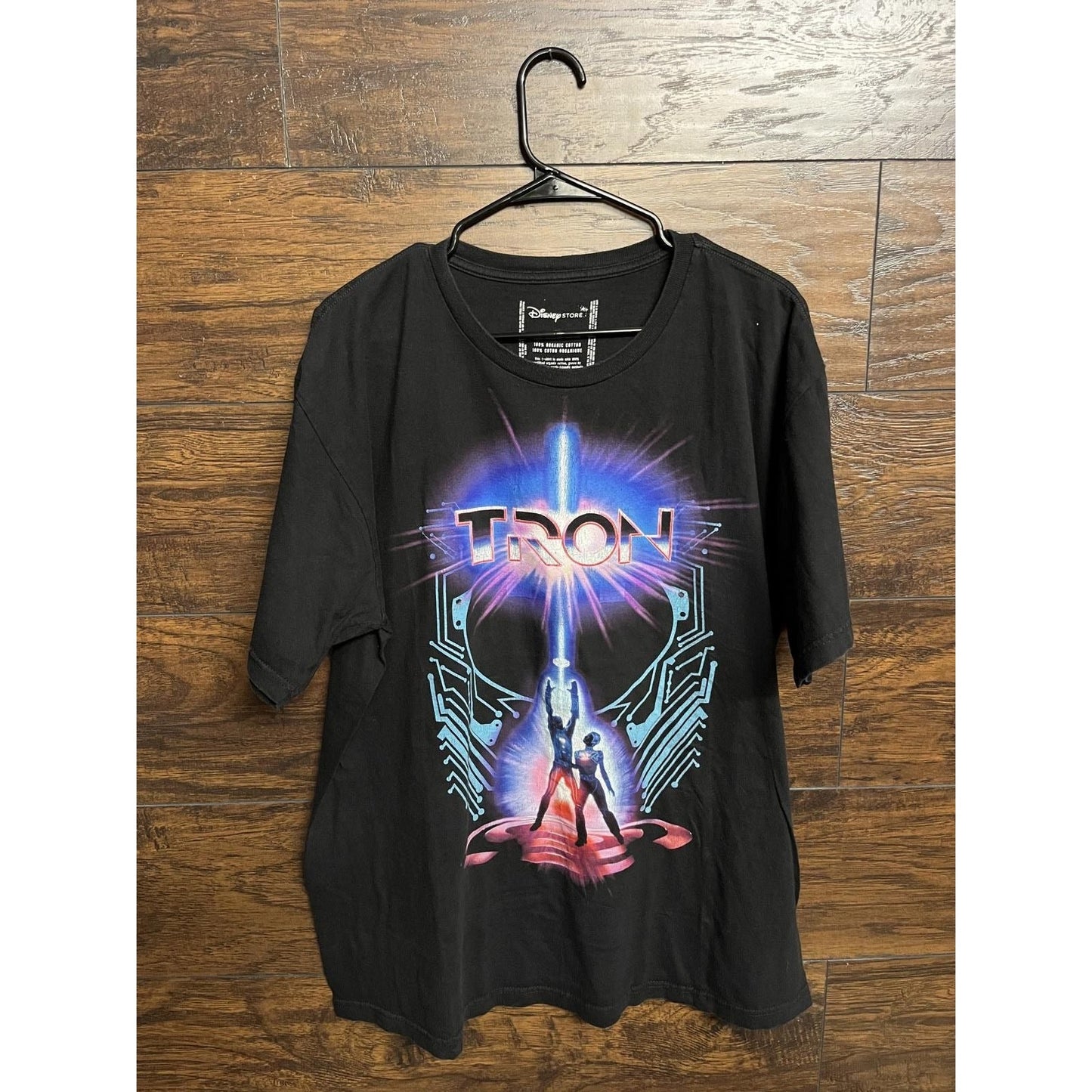 Vintage Tron Movie T-shirt - Disney Store Tee Tron Movie -XL