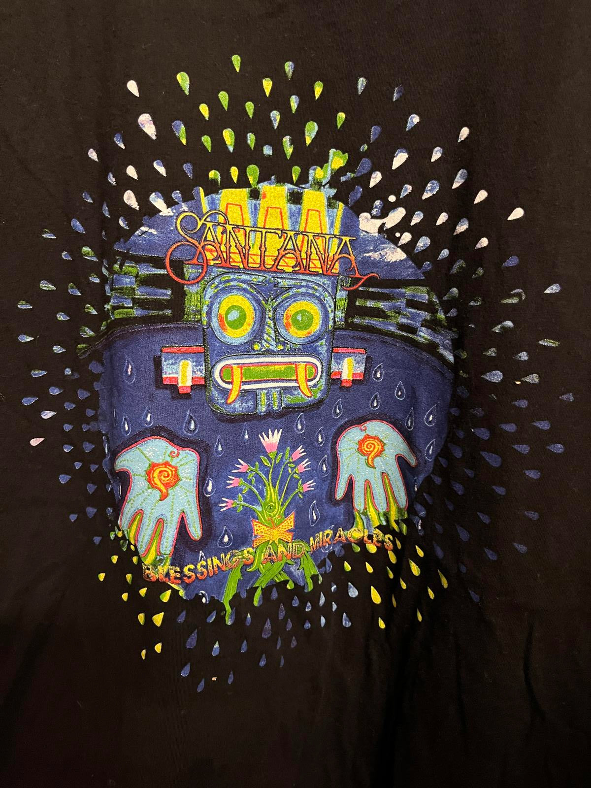 Santana T-shirt - Blessings and Miracles - Destressalizer -L