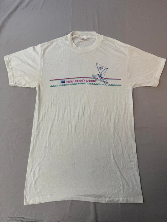 VTG New Jersey Shore T-shirt 1980s Pepsi Kite Surfing Tee -L