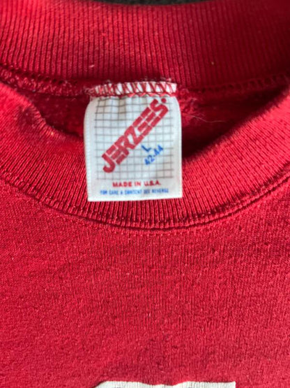 VTG Indiana University Sweatshirt Made in USA IU Hoosiers -L