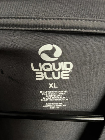 Jimi Hendrix Big Face T-shirt - Hendrix AOP Liquid Blue XL