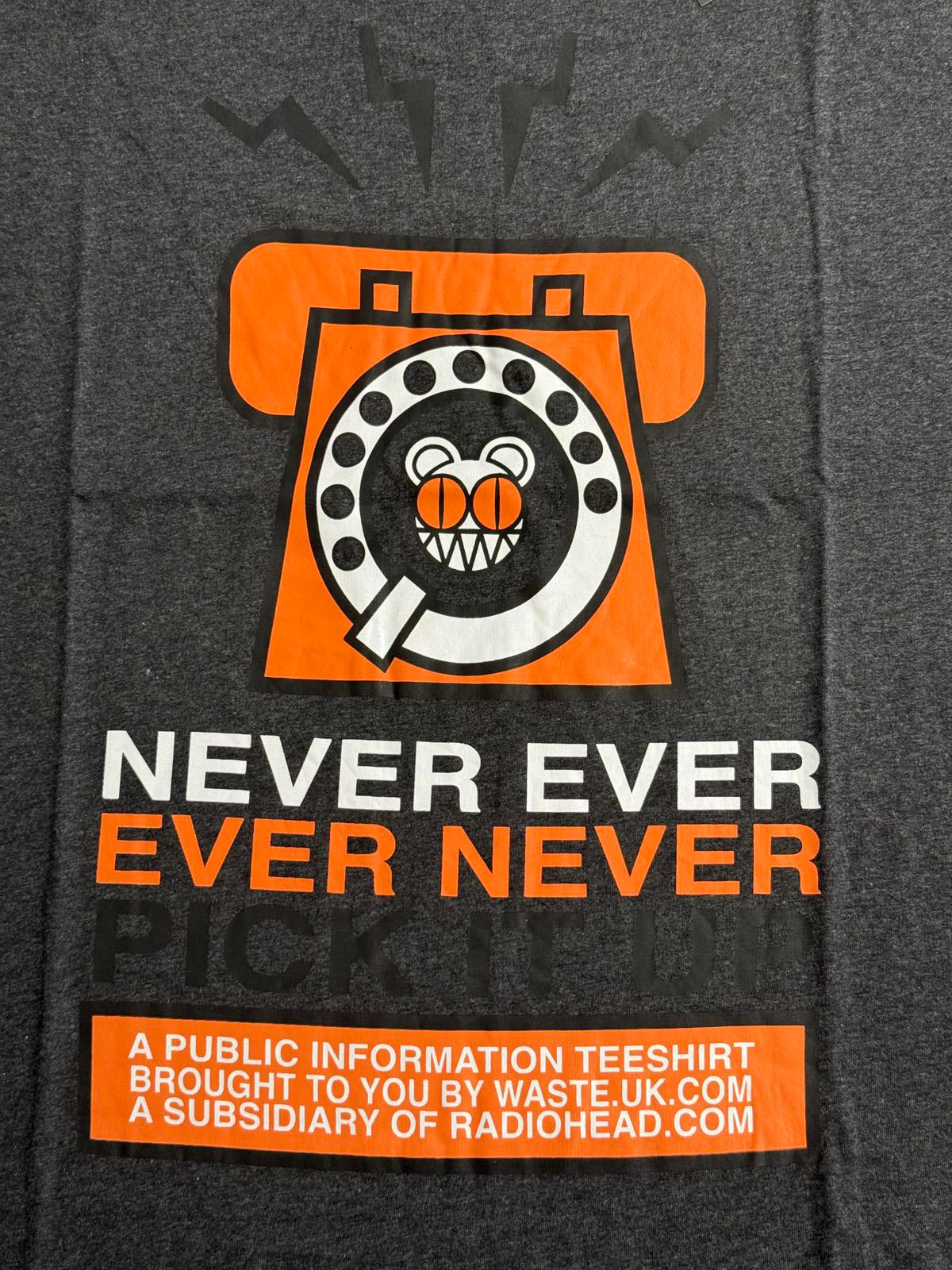 Radiohead Never Ever Phone T-shirt - Waste Clothing