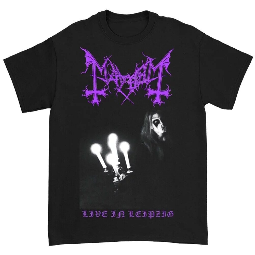 Mayhem Band Mens T-shirt- New - Live in Leipzig - Official