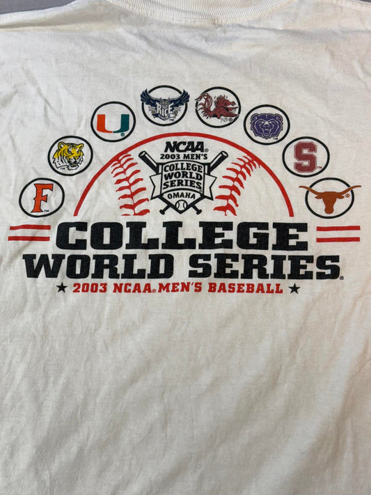 VTG College World Series T-shirt NCAA 2003 Baseball - L