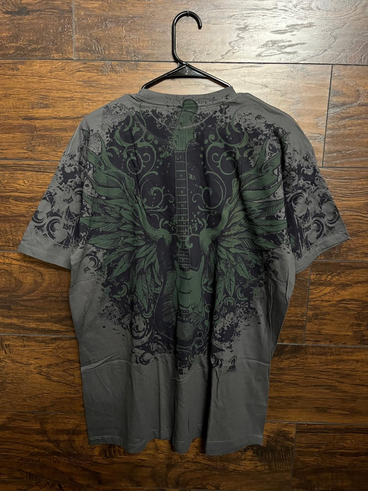 Jimi Hendrix Big Face T-shirt - Hendrix AOP Liquid Blue XL