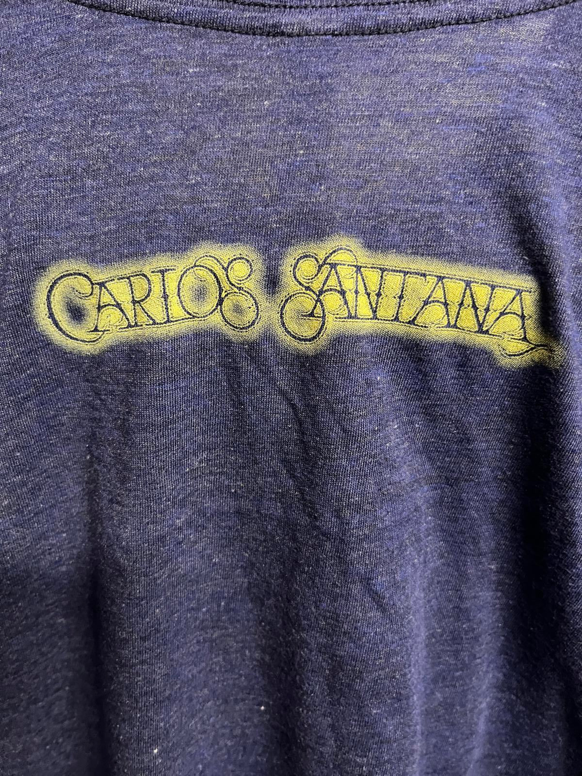 Carios Santana T-shirt 2 Sided - Santana Guitar Peace Dove
