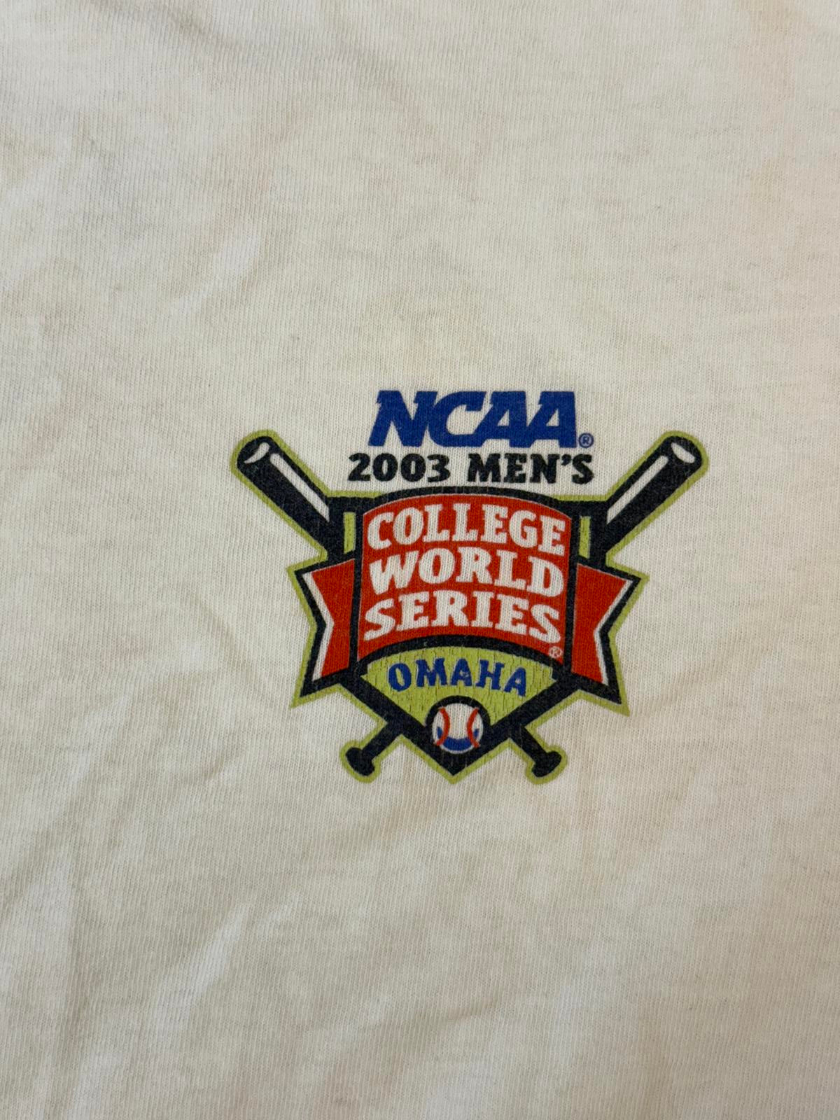 VTG College World Series T-shirt NCAA 2003 Baseball - L