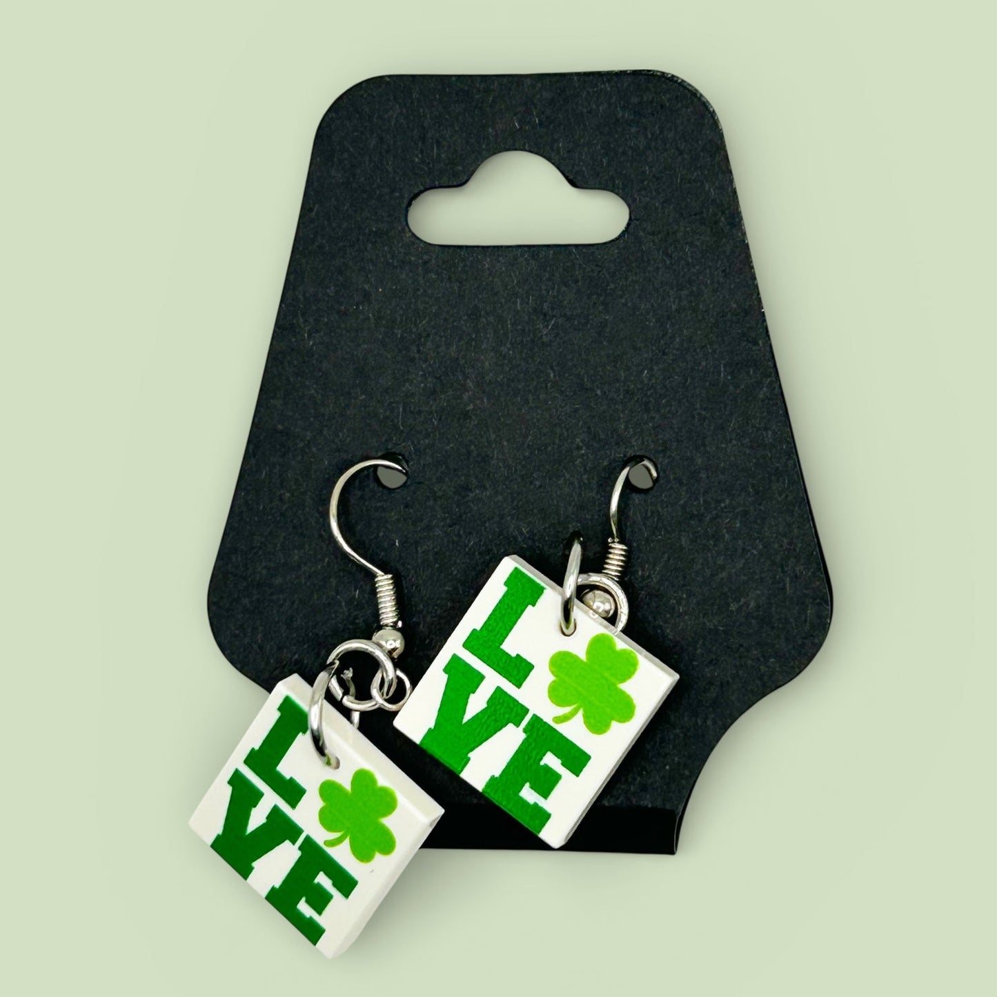 LOVE St. Patricks Day / Irish Earrings