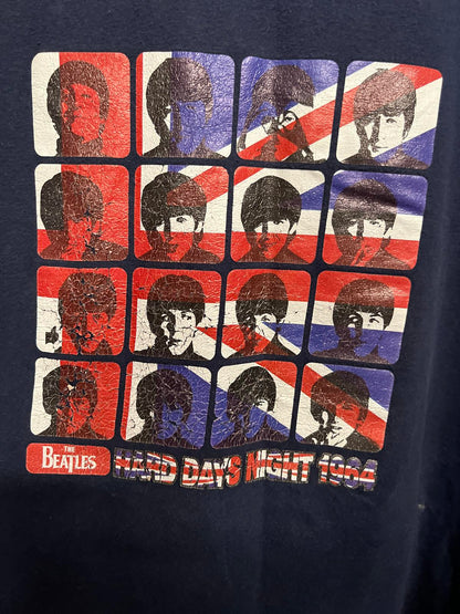 The Beatles UK T-shirt Hard Days Night 1964 - XL - Peeling