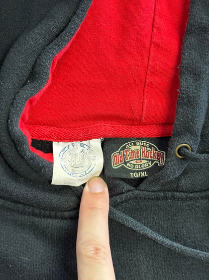 Chicago Blackhawks Hoodie NHL Old Time Hockey Embroidered XL