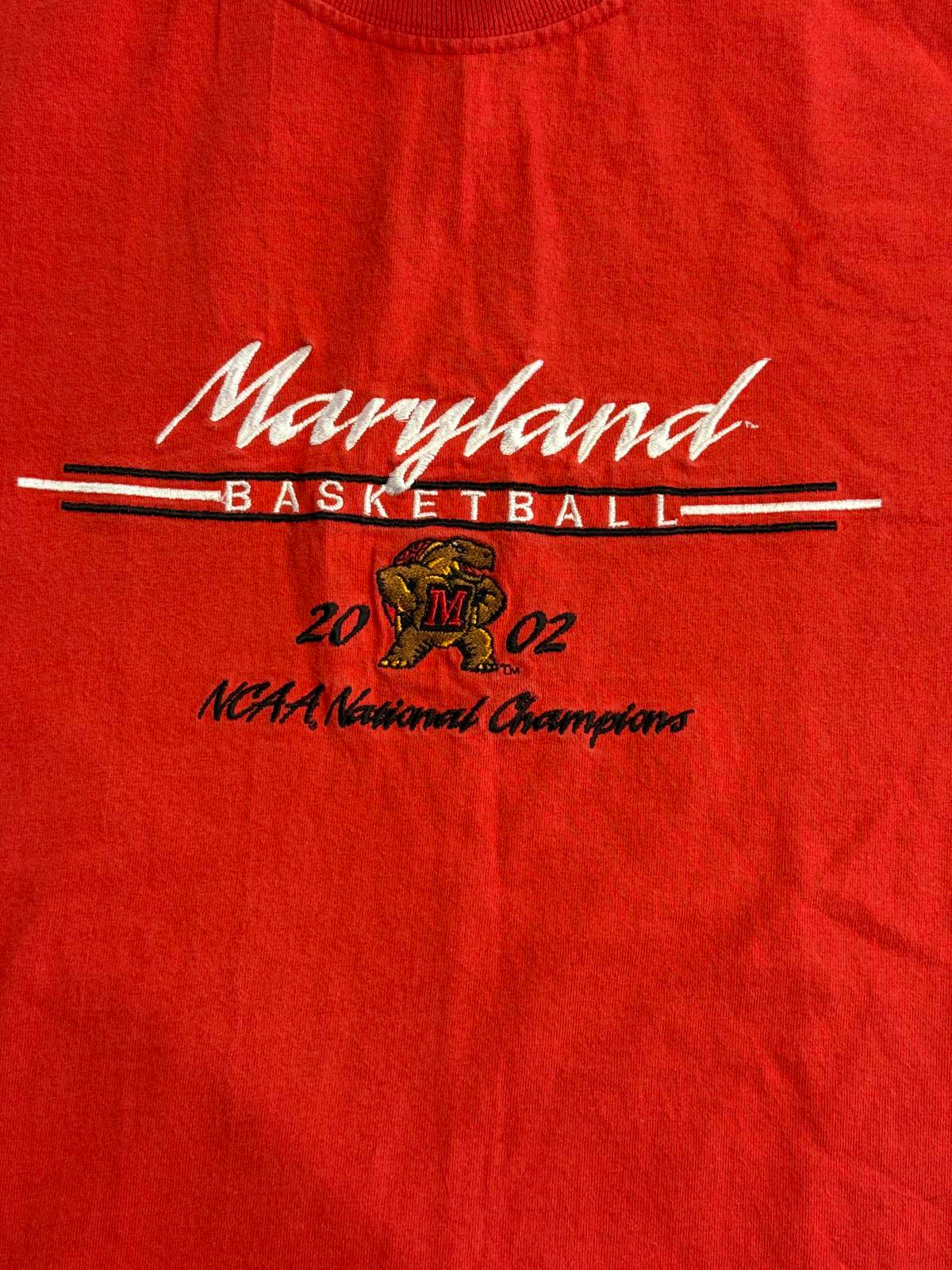 VTG University of Maryland Basketball Terps T-shirt 2002 L