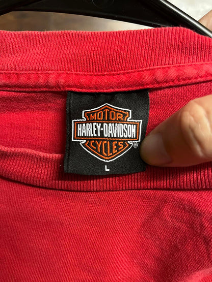 Y2K Harley Davidson T-shirt Corpus Christi Texas Y2K Tee -L