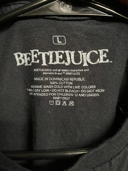 Beetlejuice Movie T-shirt - Ghost With the Most Keaton - L