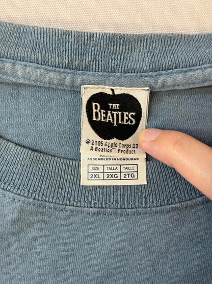 VTG The Beatles Abbey Road T-shirt 2005 Metallic Tee 2XL
