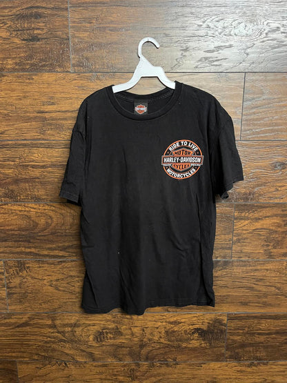 Harley Davidson Ride to Live T-shirt - Powder Keg Shirt L