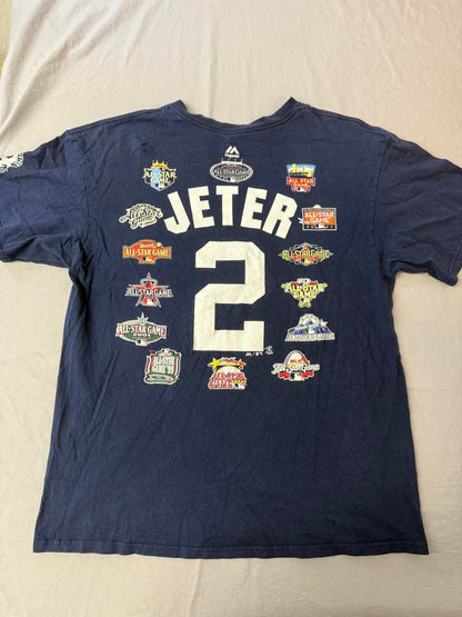 Derek Jeter T-shirt Jersey - All Star Game Appearances #2 XL