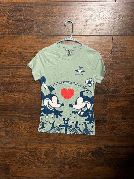 Disney Cruise Line Minnie Hearts Mickey Mouse Love - XS