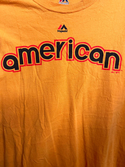 Majestic Mike Trout T-shirt Jersey 2016 All Star Game Tee L